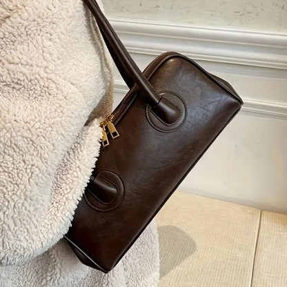 Bolsa Feminina de Ombro com Costuras Elegantes Modelo Verona Classique