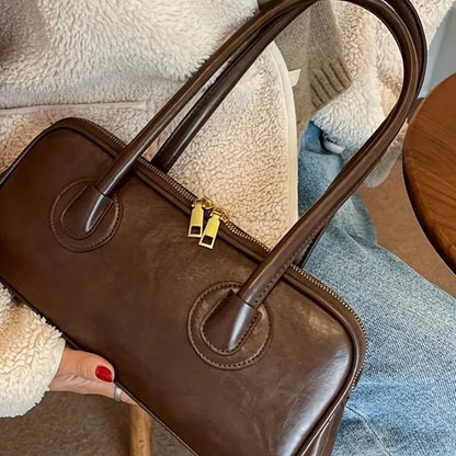 Bolsa Feminina de Ombro com Costuras Elegantes Modelo Verona Classique